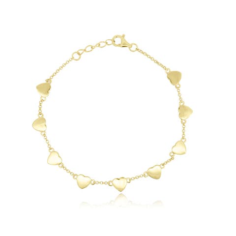 Heart Station Chain Bracelet