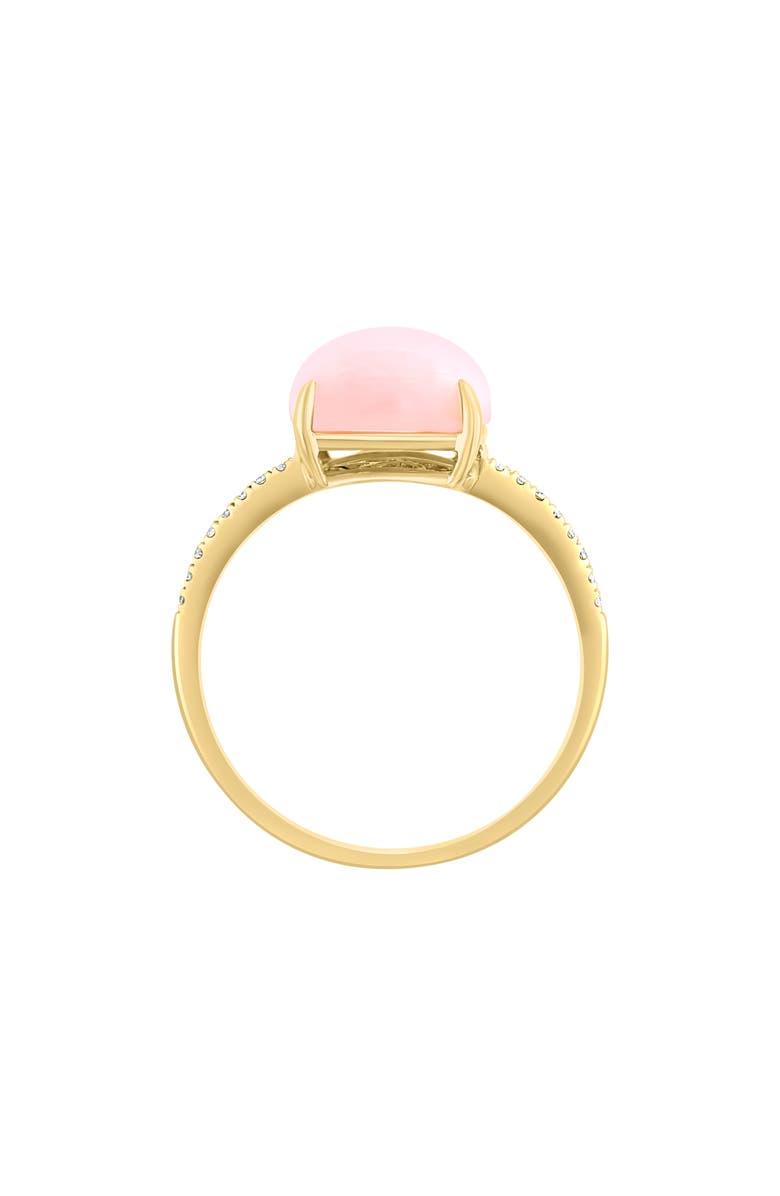 EFFY 14K Yellow Gold Diamond Opal Ring, Alternate, color, Pink