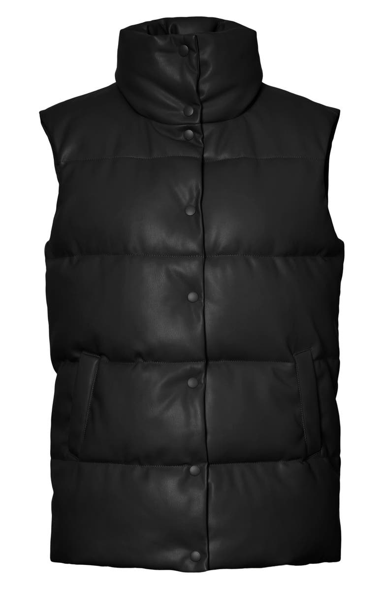 VERO MODA Bella Ofelia Coated Puffer Vest, Alternate, color,