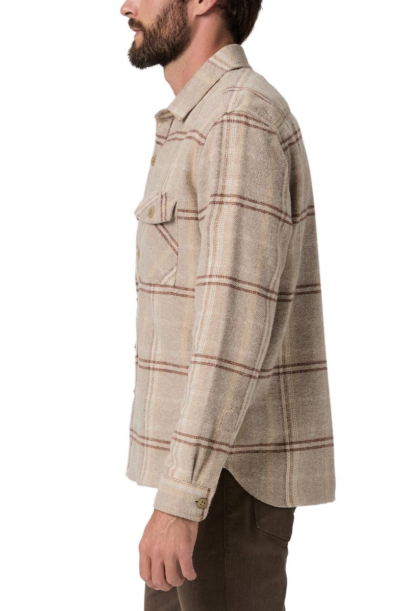 PAIGE Seymore Brushed Cotton Overshirt, Alternate, color, Rustic Plaid