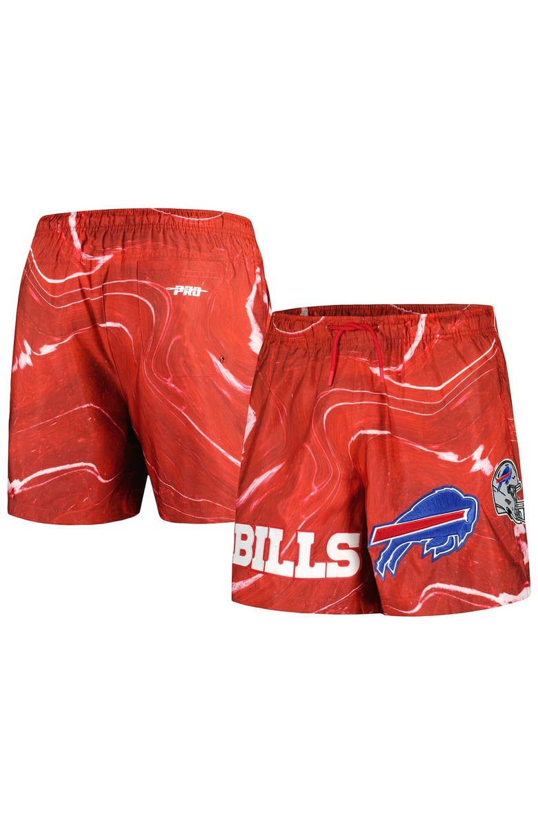PRO STANDARD Men's Pro Standard Red Buffalo Bills Allover Marble Print Shorts, Main, color, Red