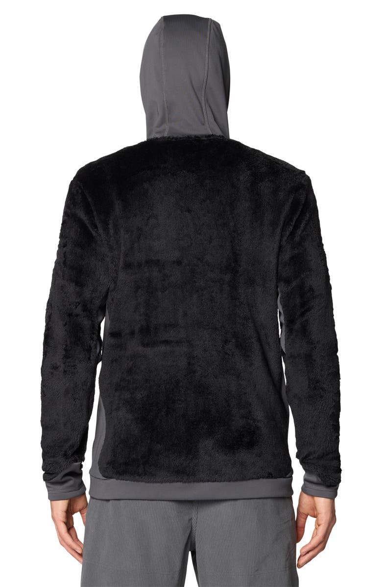 Mountain Hardwear Polartec<sup>®</sup> High Loft Fleece Hooded Jacket, Alternate, color, Black/ Volcanic