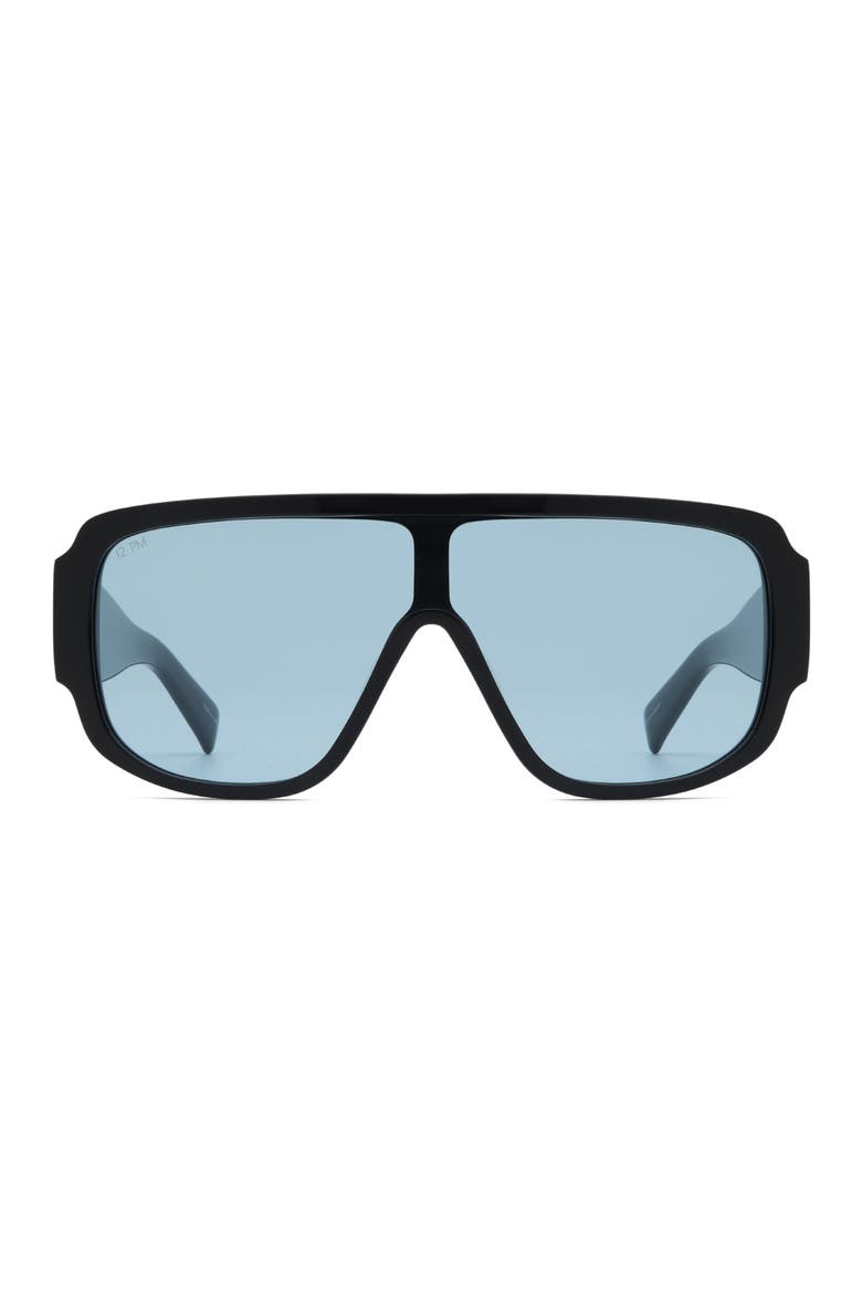 Aspen Shield Sunglasses, Main, color, Black/Blue