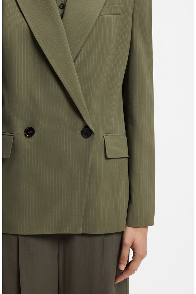 Jaleto Pinstripe Double Breasted Blazer, Alternate, color, TEA LEAF STRIPE