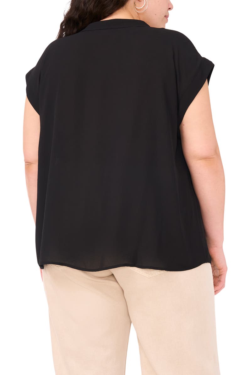 Vince Camuto Split Neck Top, Alternate, color, 