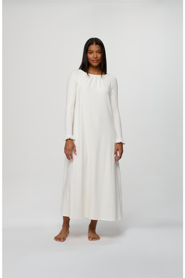 Ana Ribbed Dress, Main, color, White