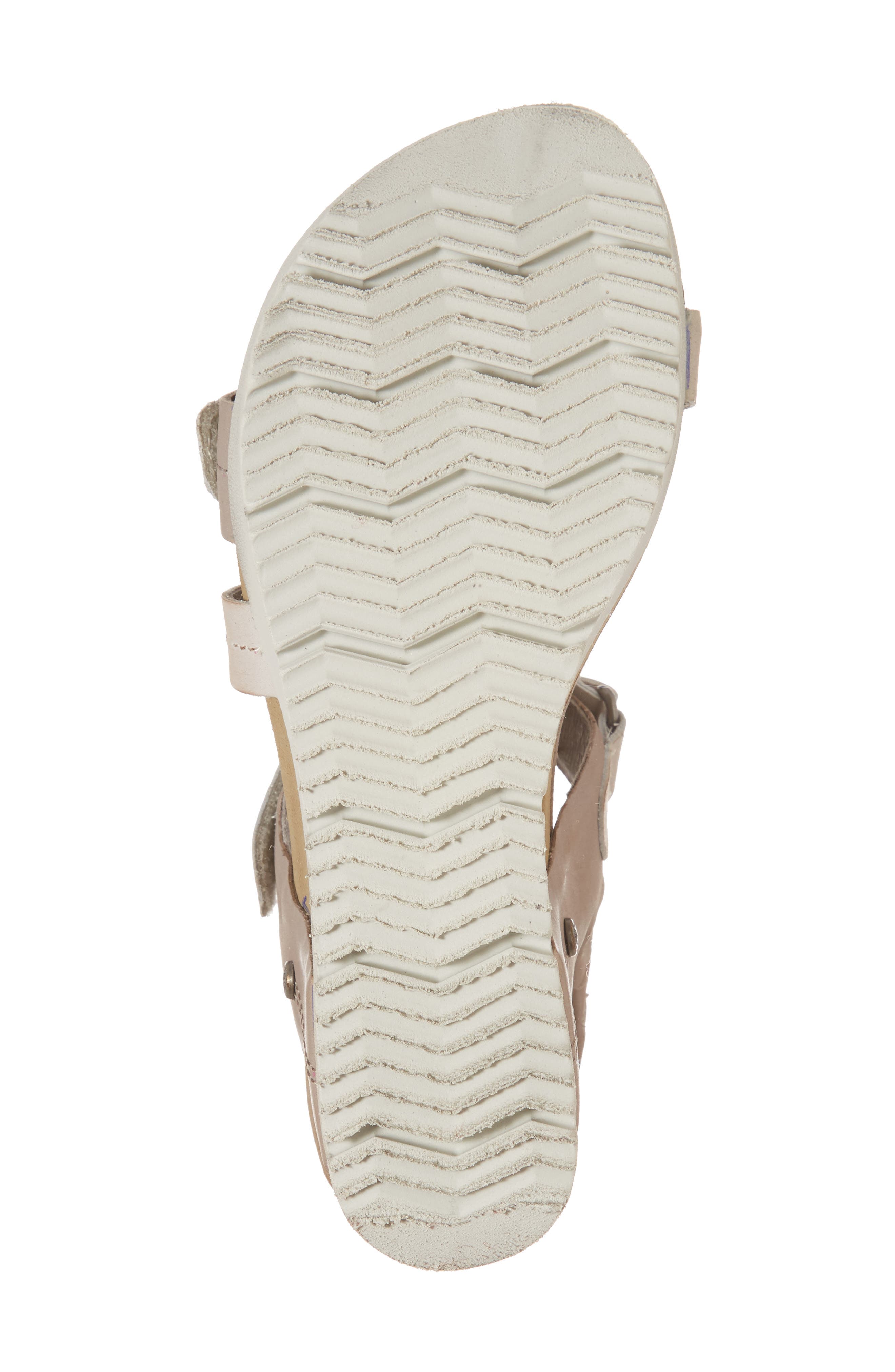 Wavey Wedge Sandal, Alternate, color, CACAO LEATHER