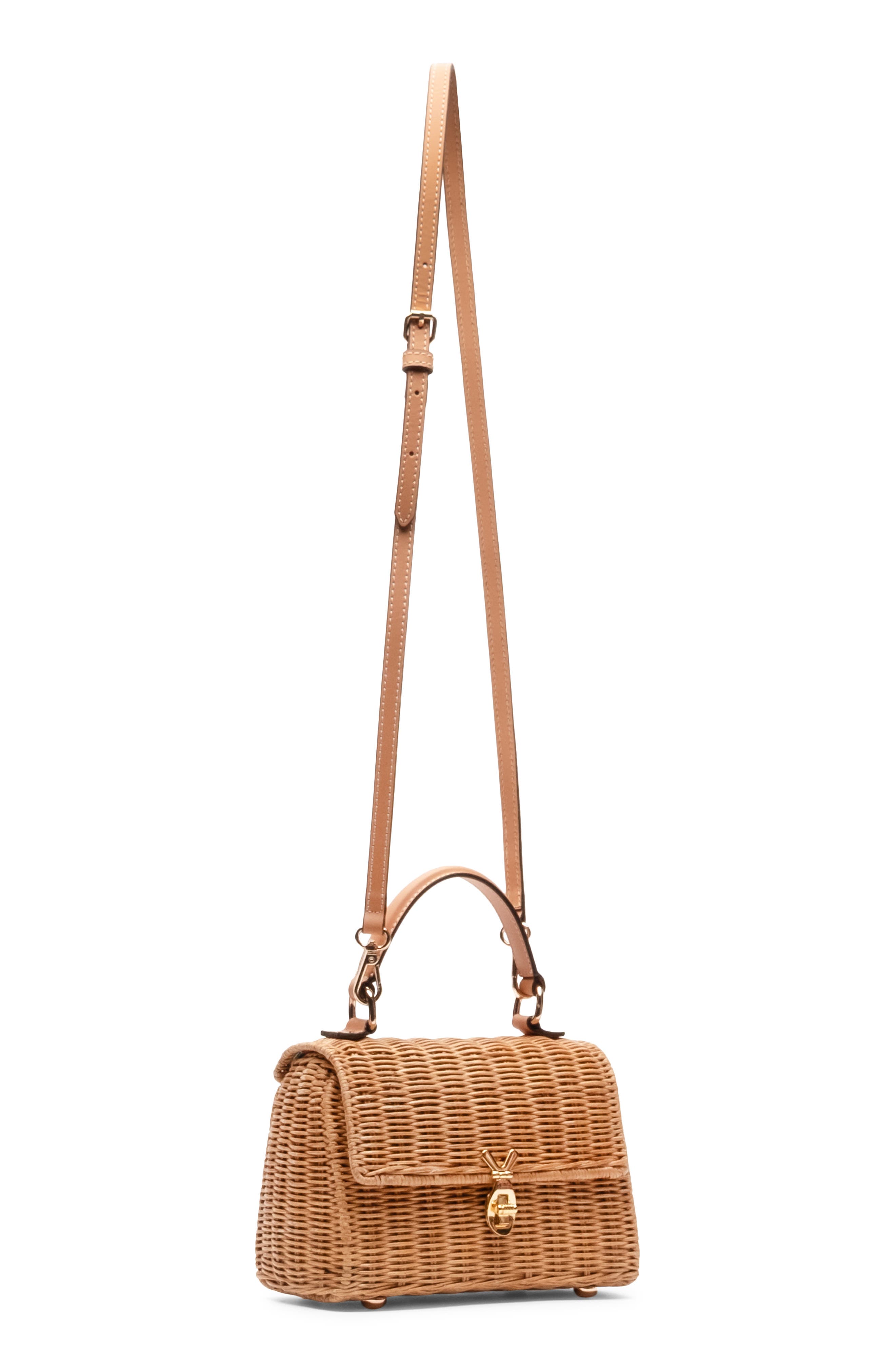 Bunny Basket Wicker Handbag, Alternate, color, TOAST