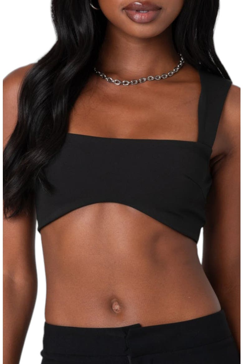 Elena Crop Tank Top, Main, color, BLACK