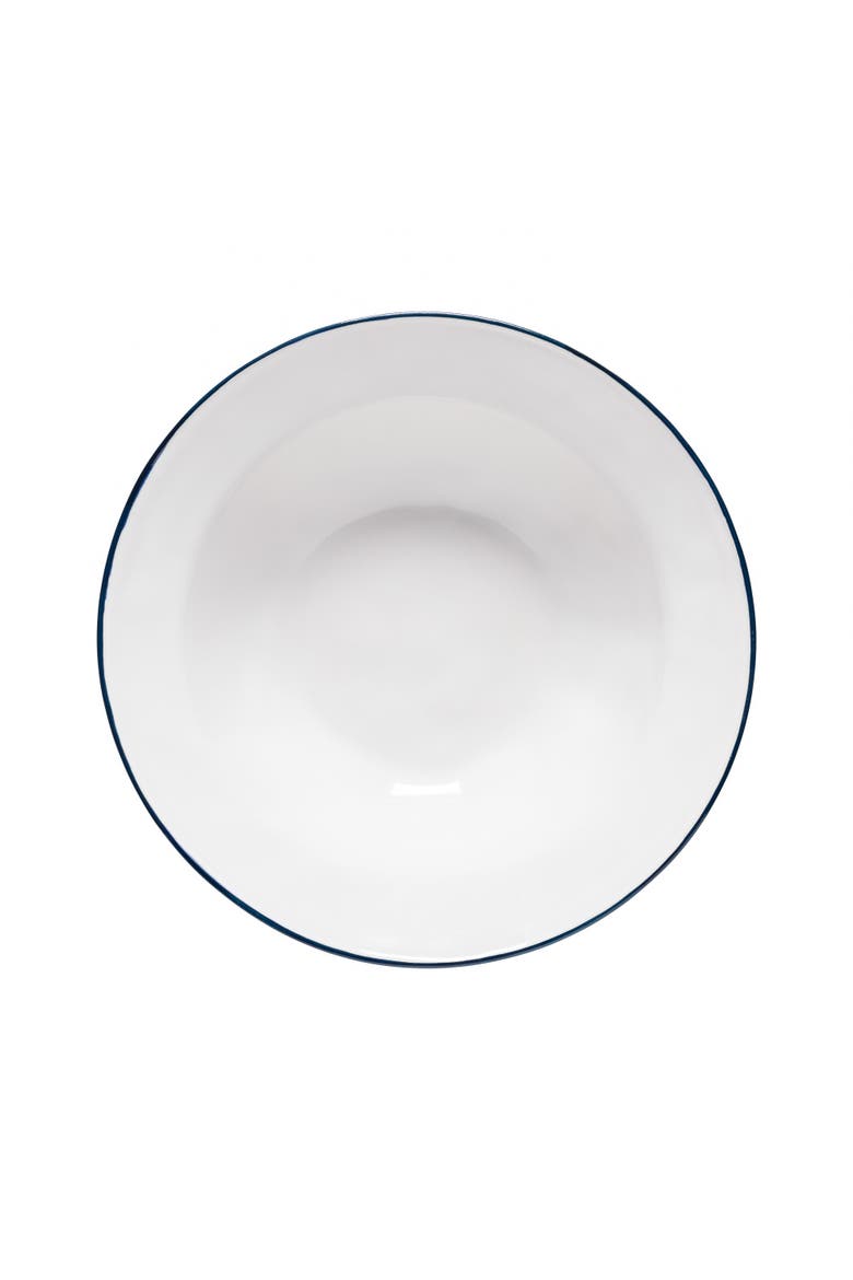 Beja Serving bowl, Alternate, color, White & blue