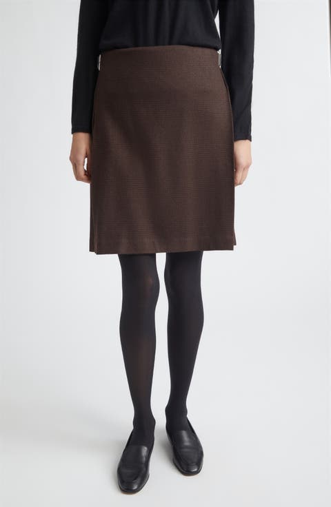 x Le Kilt Glen Plaid Wool & Cashmere Kilt