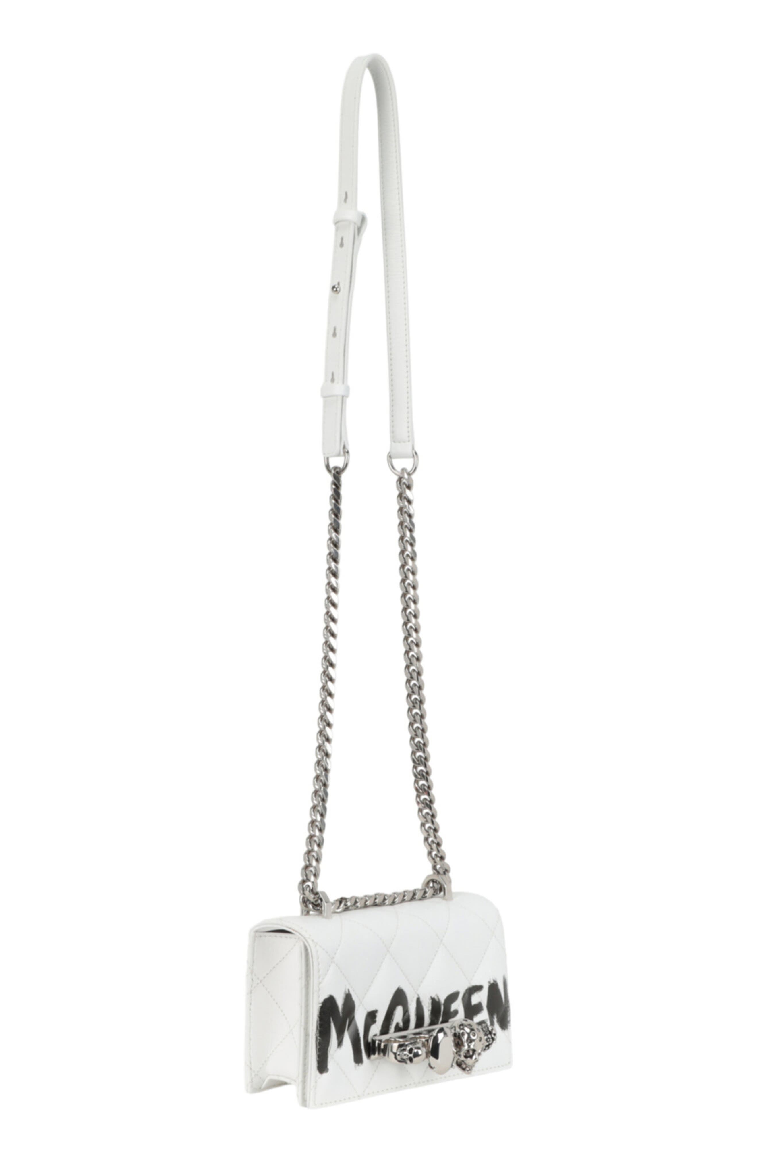 Alexander McQueen Puma Mini Graffiti Jeweled Shoulder Bag, Alternate, color, 