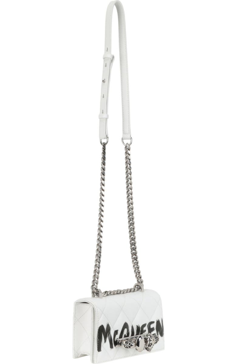 Alexander McQueen Puma Mini Graffiti Jeweled Shoulder Bag, Alternate, color,