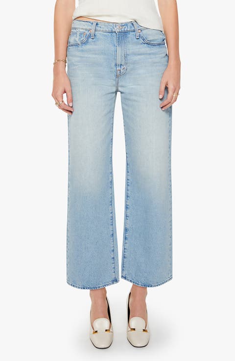 The Dodger Embroidered Flood Wide Leg Jeans