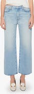 MOTHER The Dodger Embroidered Flood Wide Leg Jeans