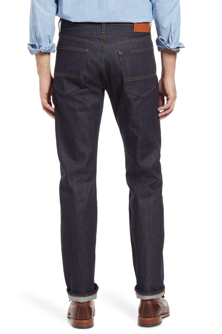 Rail Splitter Straight Leg Jeans, Alternate, color, RAW INDIGO
