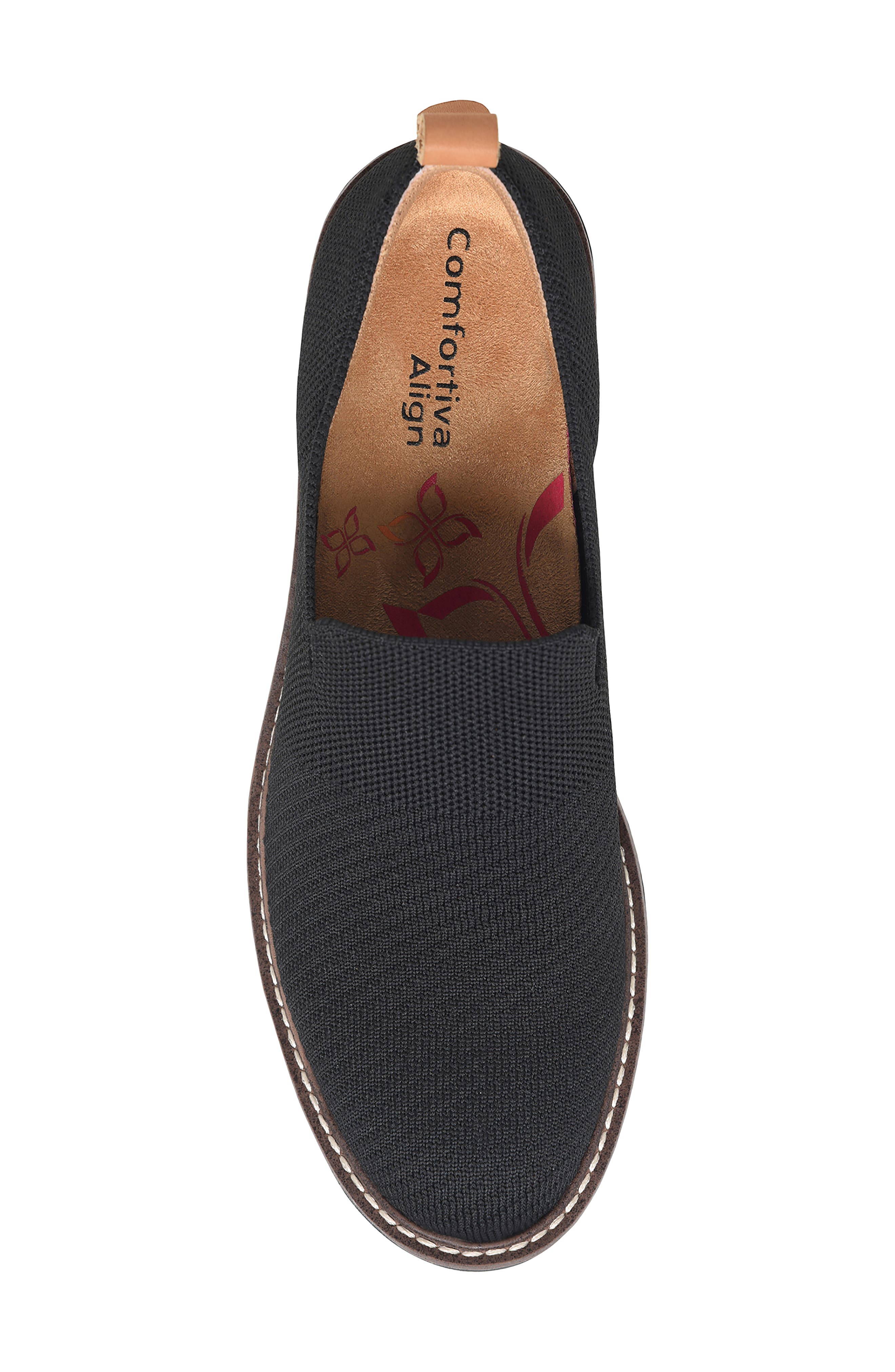 Comfortiva Lexya Lug Sole Loafer, Alternate, color, Black