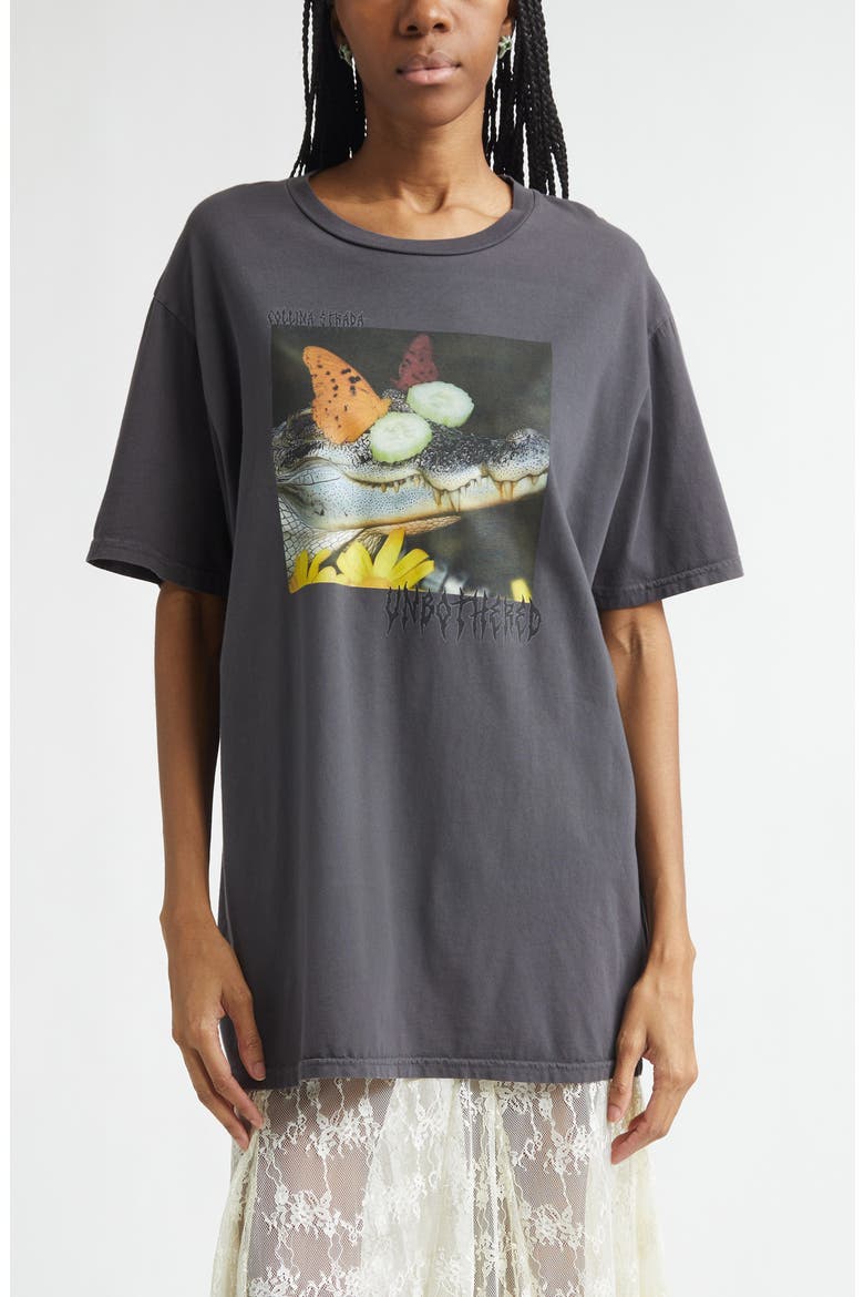 Organic Cotton Graphic T-Shirt, Main, color, UNBOTHERED