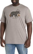 Lucky Brand Big & Tall Beer Bear Graphic Tee