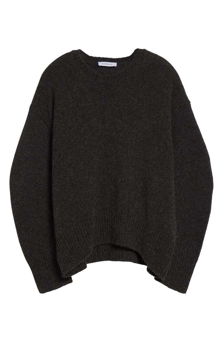 Givenchy Coccon Sleeve Crewneck Sweater, Main, color, Grey Mix