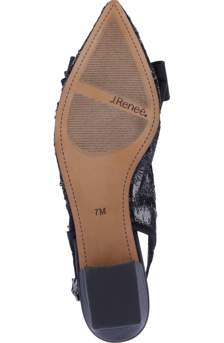 J. Reneé Triata Slingback Pointed Toe Pump, Alternate, color, Black