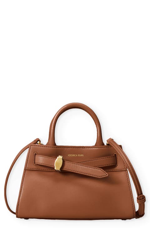 Mini Dash Leather Top Handle Bag