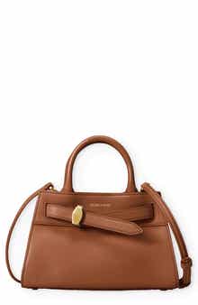 Veronica Beard Mini Dash Leather Top Handle Bag