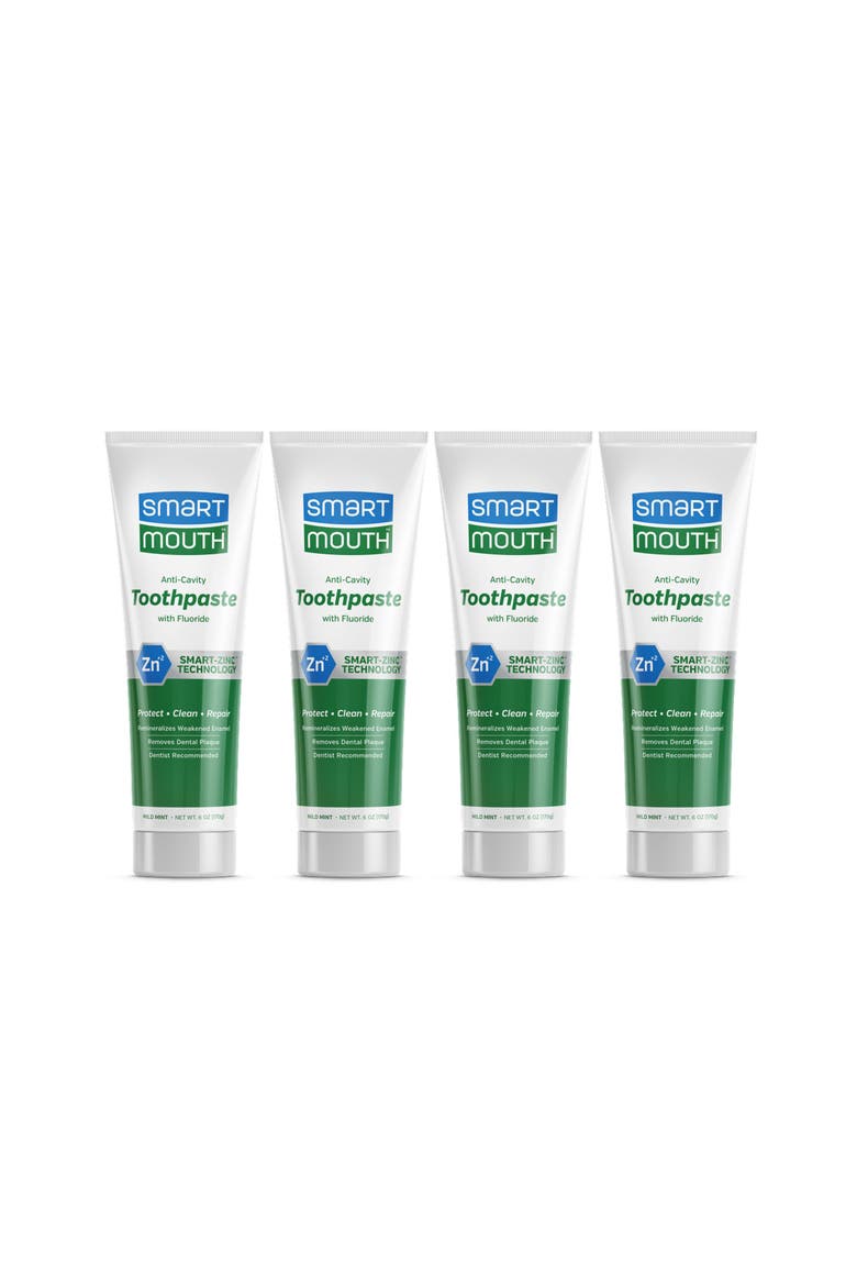 Anti-Cavity Fluoride Whitening Toothpaste 6 oz 4-Pack, Main, color, Mild Mint