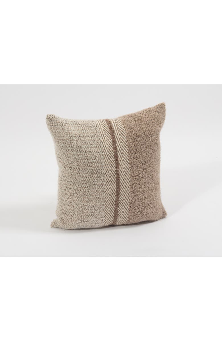 Allpa Handwoven Boucle Alpaca Pillow Cover, Main, color, Brown