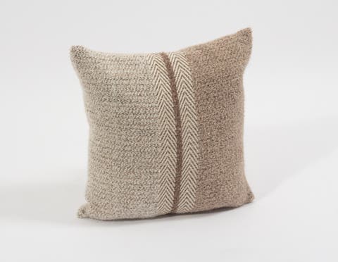 Handwoven Boucle Alpaca Pillow Cover