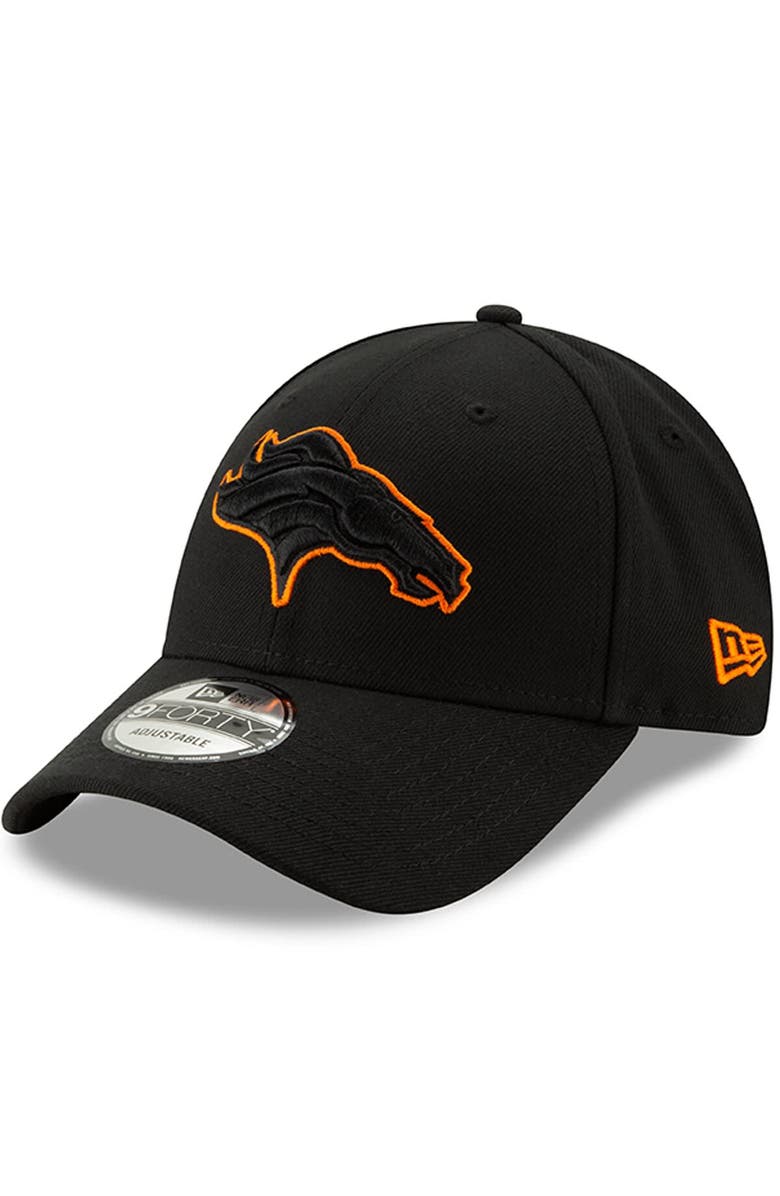 New Era Men's New Era Black Denver Broncos Momentum 9FORTY Adjustable Snapback Hat, Main, color,