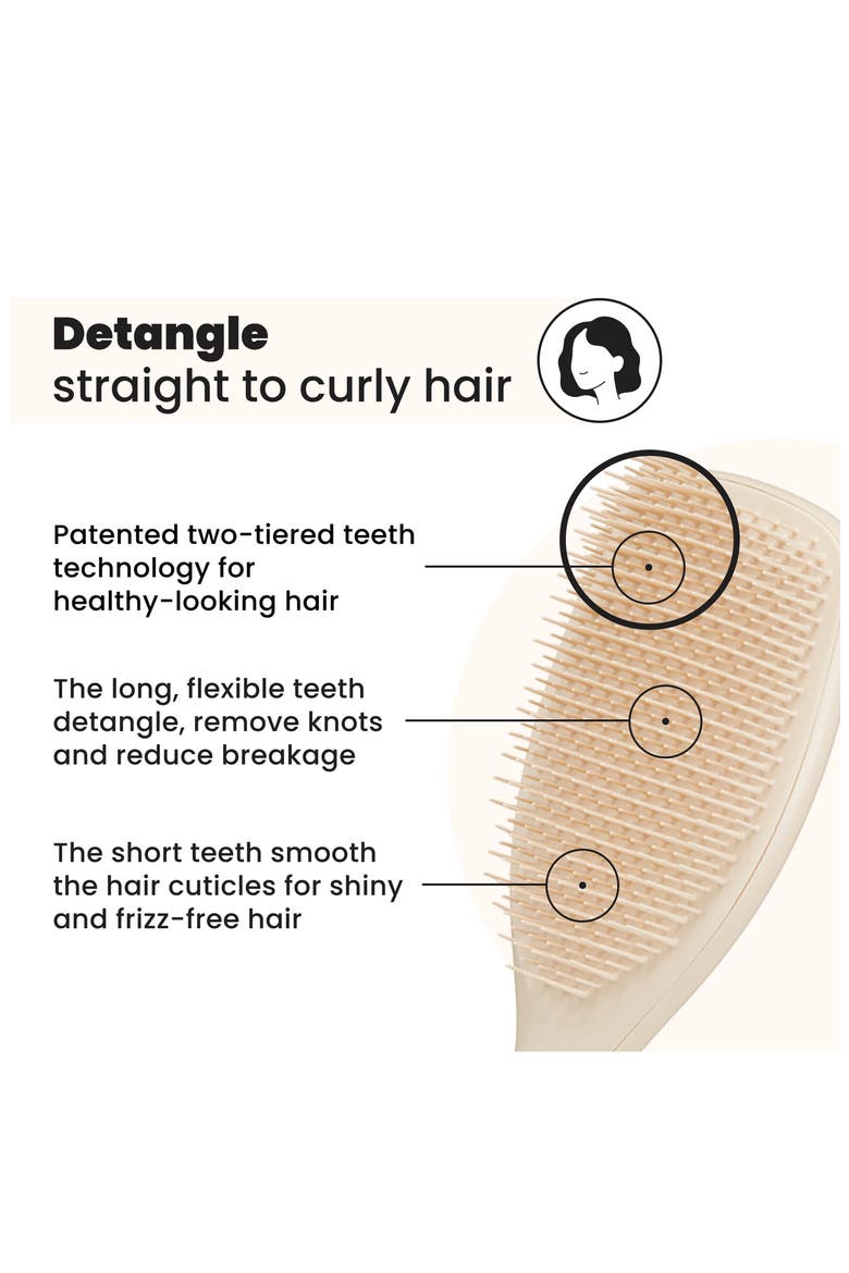 Large Ultimate Detangler Hairbrush - Thick to Wavy, Alternate, color, VANILLA LATTE