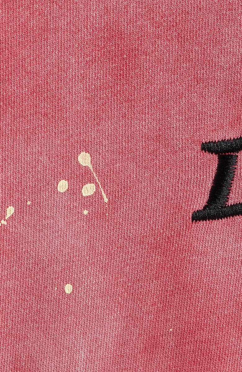 DIET STARTS MONDAY Double Layer Distressed Hoodie, Alternate, color, Washed Red/Pink