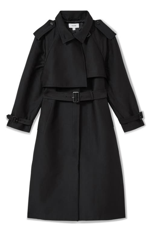 Reiss Womens August Gabardine Trench Coach Black In Black