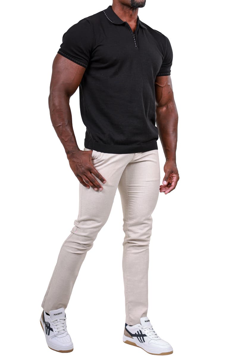 Maceoo Marthyr Tapered Leg Drawstring Pants, Alternate, color, White