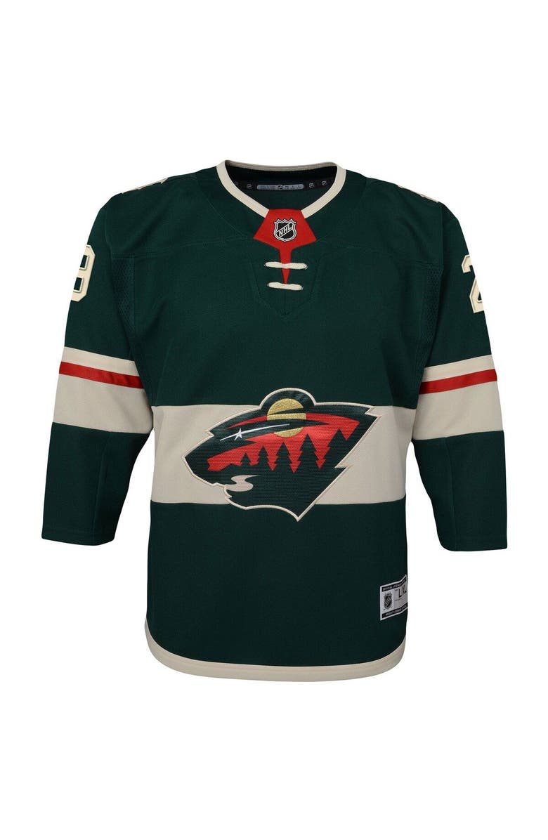 Outerstuff Youth Marc-Andre Fleury Green Minnesota Wild Home Premier Player Jersey, Alternate, color, 