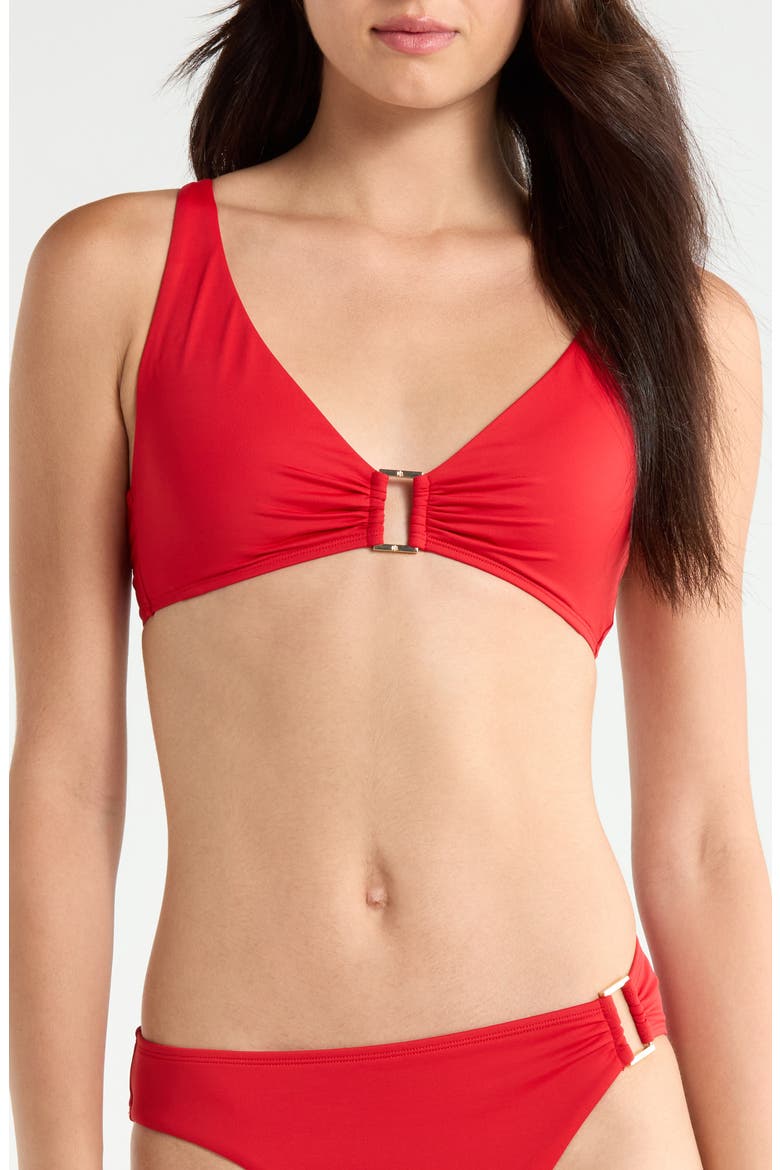 Ring Bikini Top, Main, color, CRUISING RED