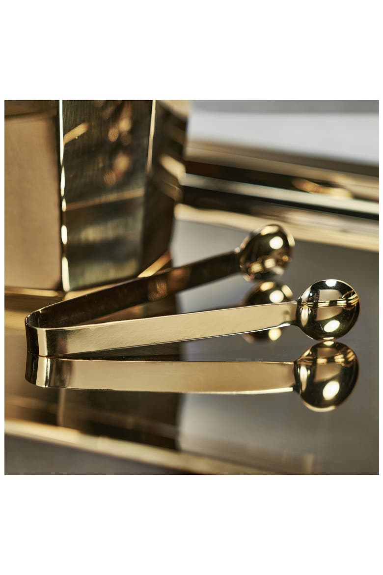 Alessia Ice Tongs, Alternate, color, GOLD
