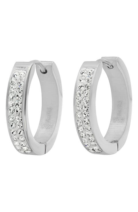 Swarovski Crystal Hoop Earrings