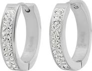HMY JEWELRY Swarovski Crystal Hoop Earrings