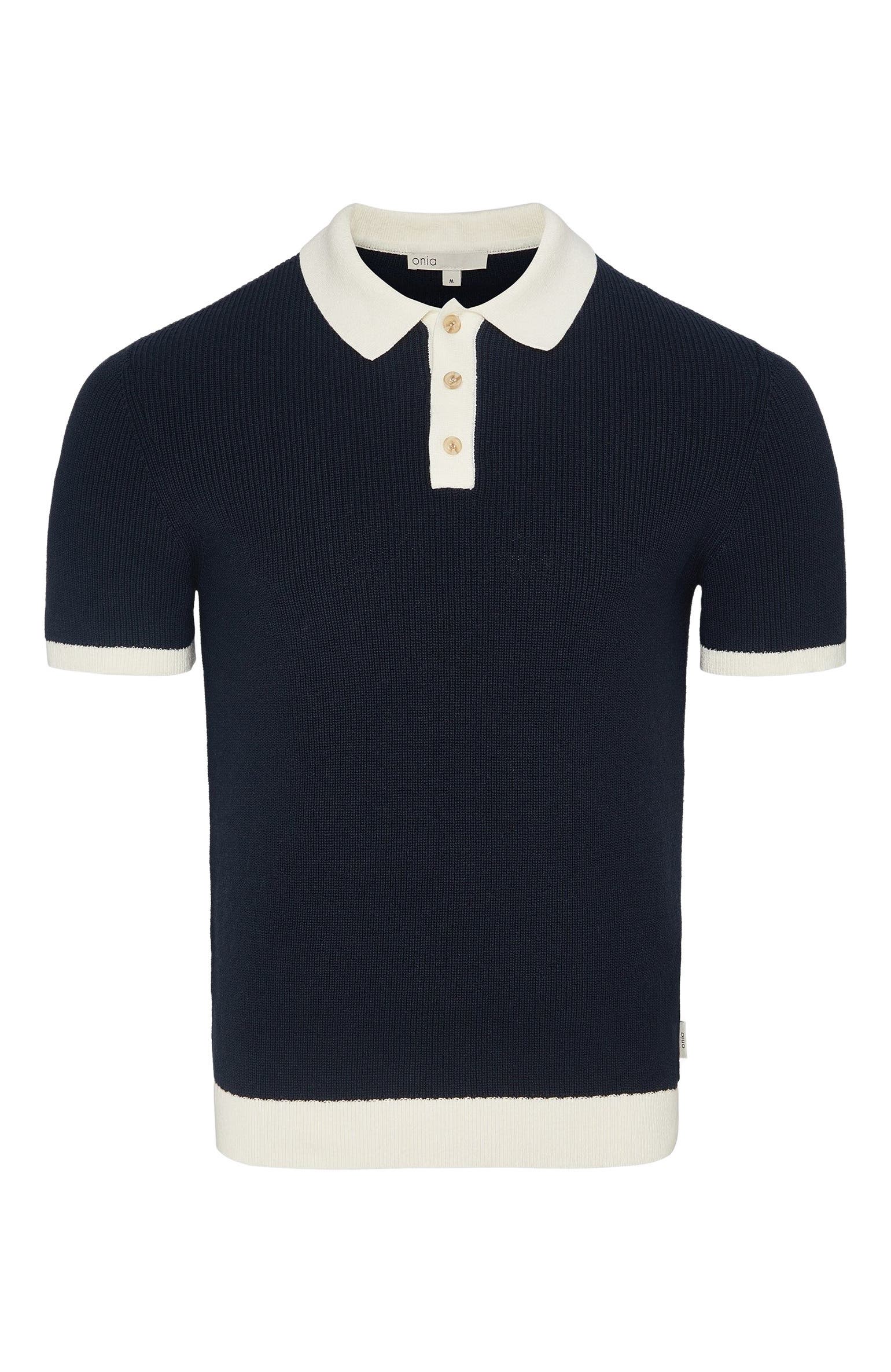 Cotton Linen Knit Polo - image 2