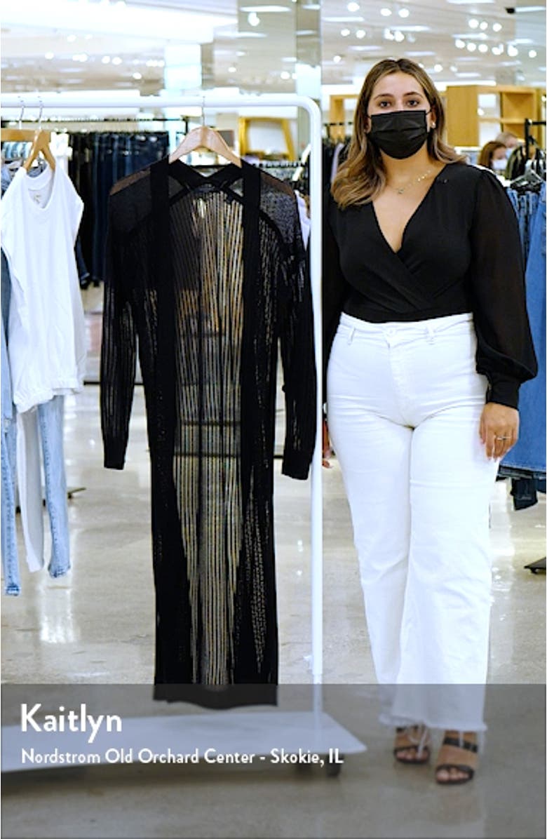 Misha Open Stitch Longline Cardigan, sales video thumbnail