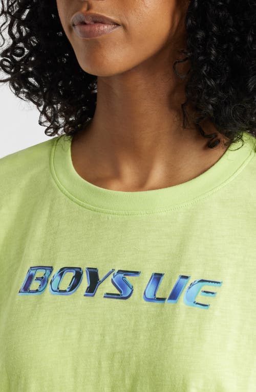 Boys Lie Boys Boys Boys Oversize Cotton Graphic T-shirt In Green
