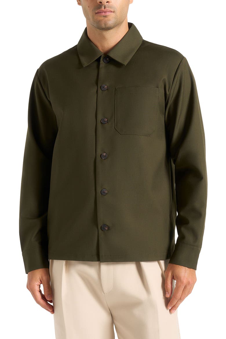 Valentin Classic Long Sleeve Shirt, Alternate, color, Olive