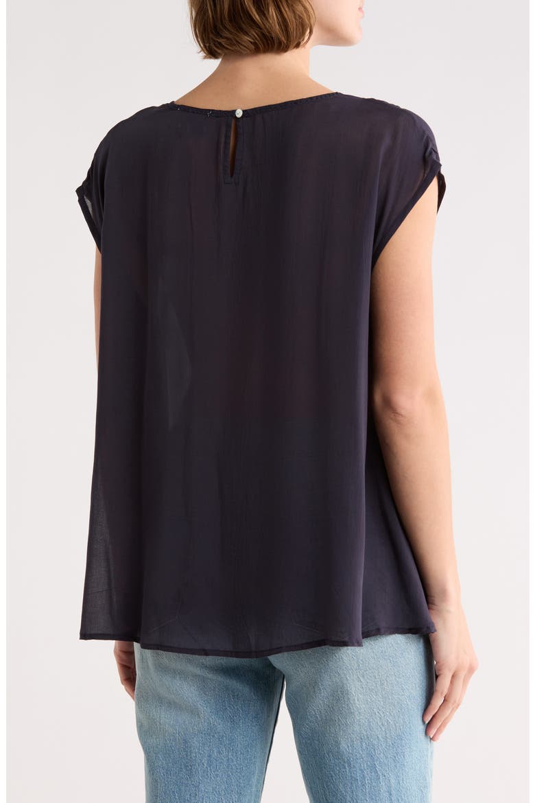 Chaya Babydoll Top, Alternate, color, BLEU MARINE