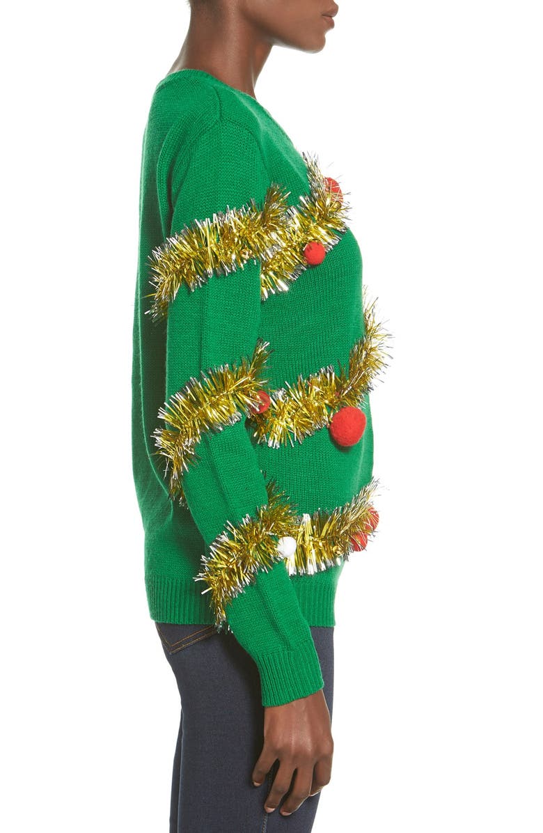 Ten Sixty Sherman Tinsel Ball Christmas Sweater, Alternate, color,