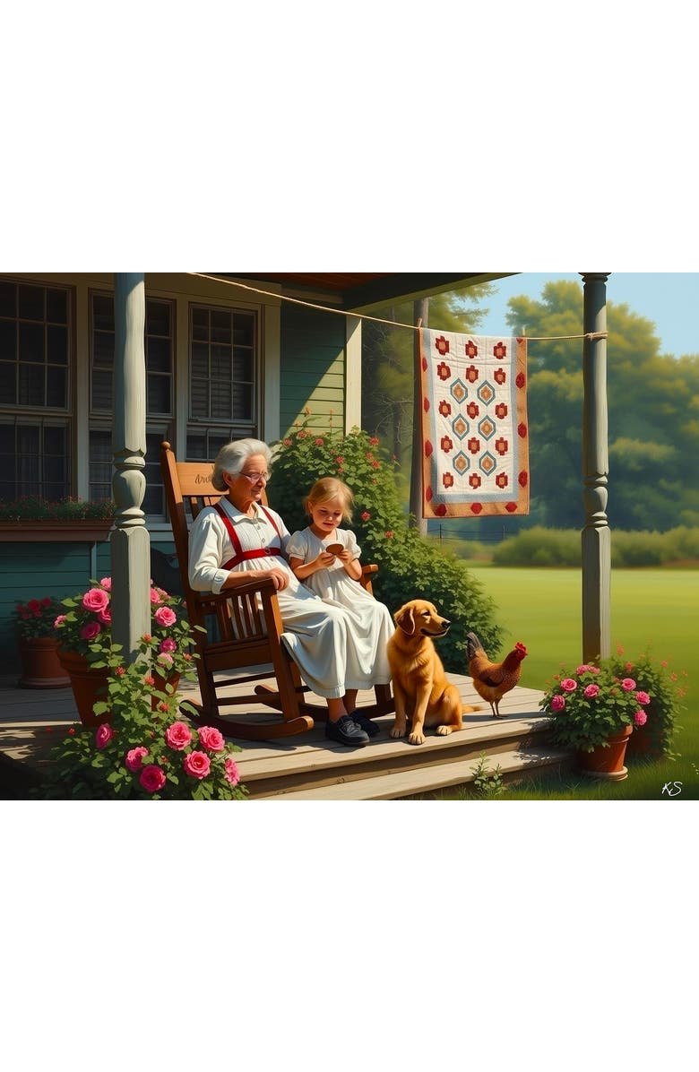 Sunsout Cookies with Granny 300 piece Jigsaw Puzzle for Adults, Alternate, color, Multicolor