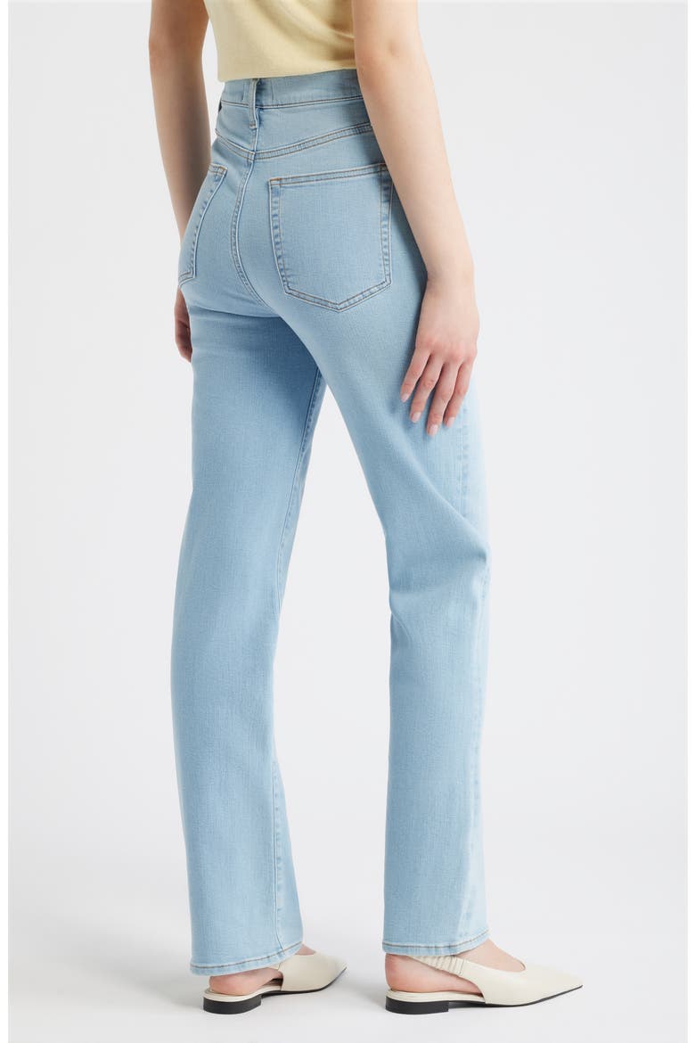 Le Sleek High Waist Straight Leg Jeans, Alternate, color, HUSH