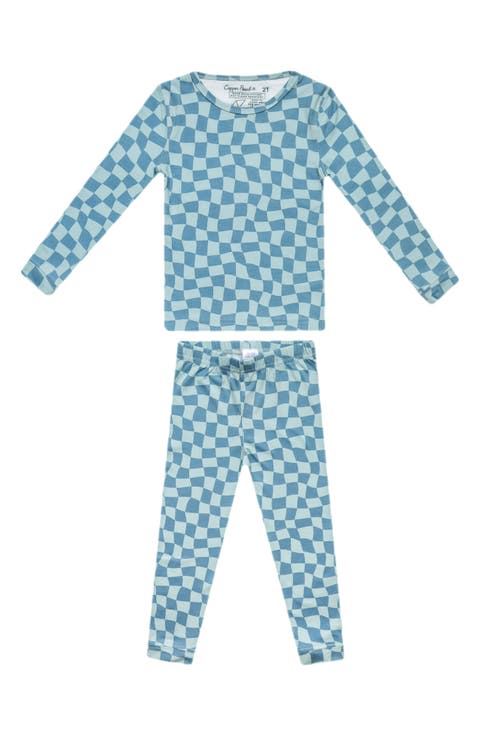 Miles Check Fitted Two-Piece Pajamas (Baby)