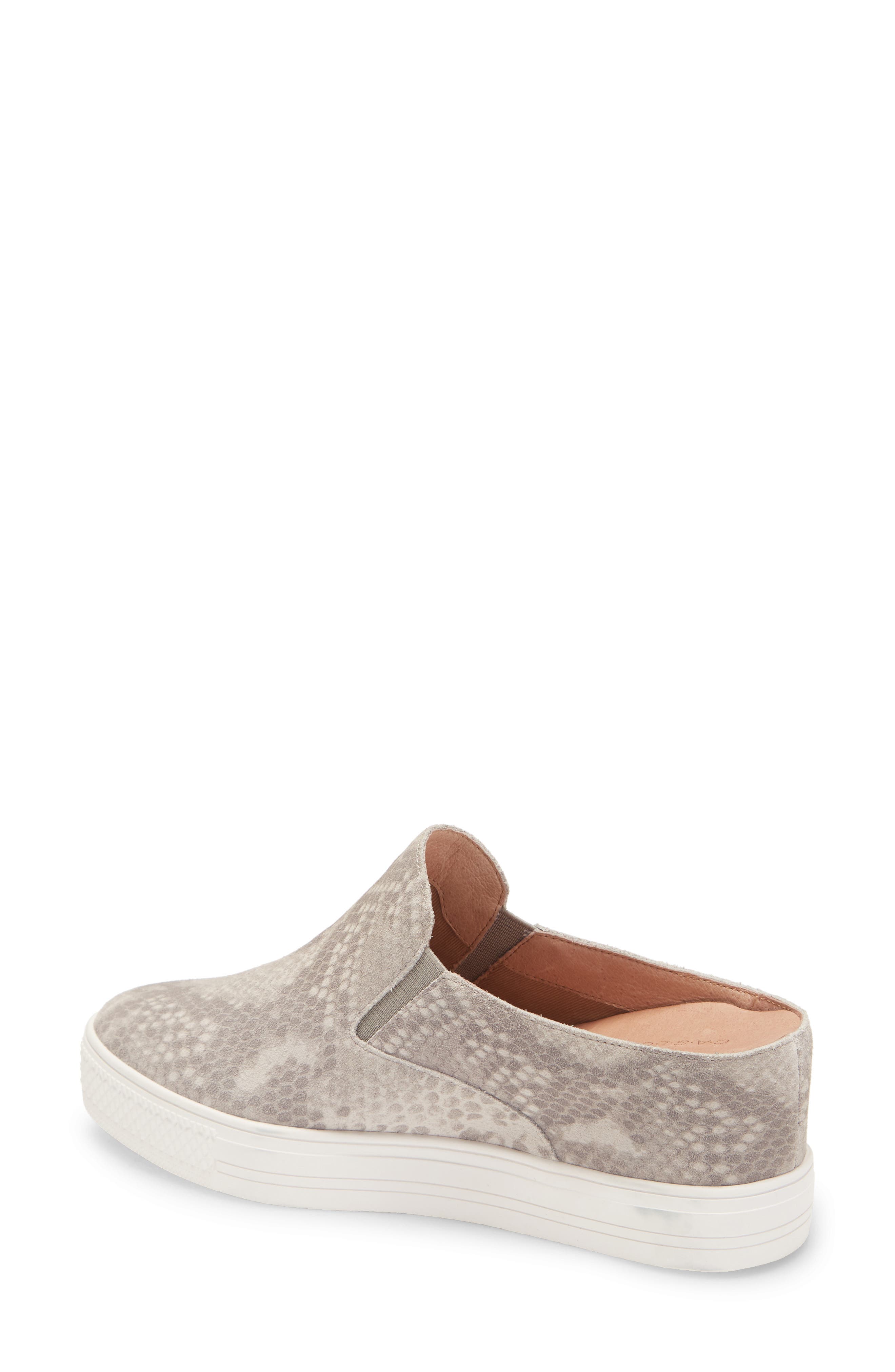 Alysha Slip-On Sneaker, Alternate, color, GREY SNAKE PRINT SUEDE